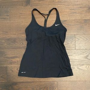 Nike black racerback tank